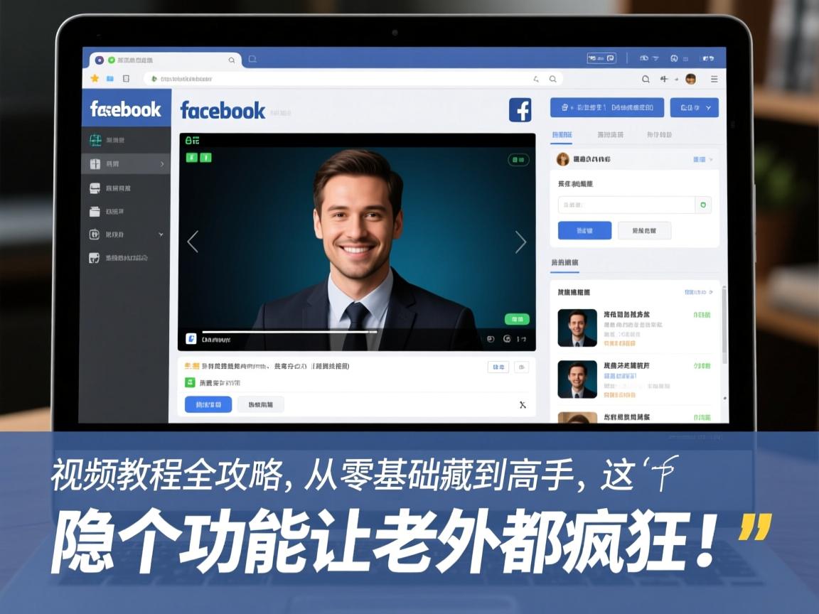 电脑版脸书视频教程全攻略,从零基础到高手,这3个隐藏功能让老外都疯狂!