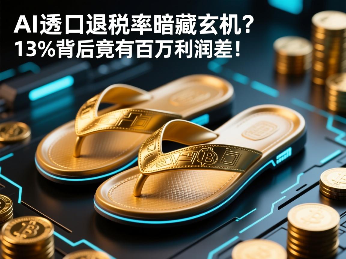 AI透视,拖鞋出口退税率暗藏玄机?13%背后竟有百万利润差!