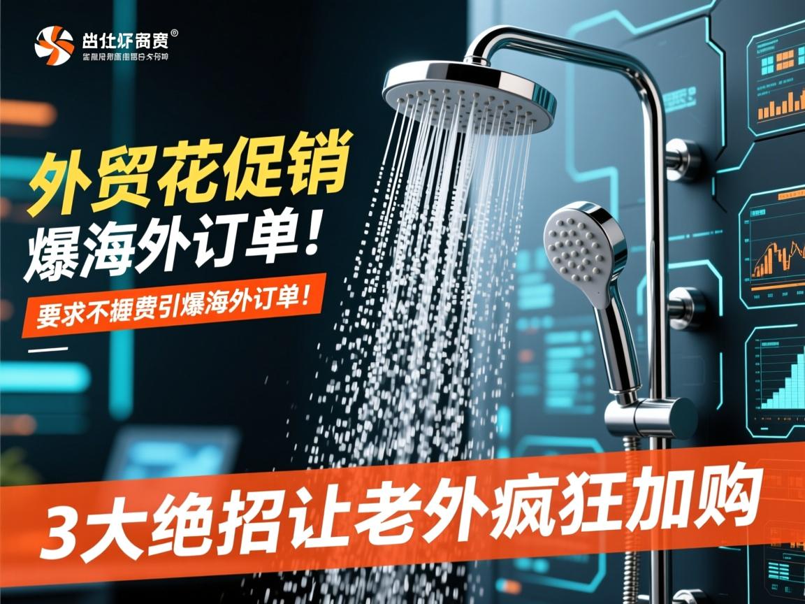 外贸花洒促销引爆海外订单!3大绝招让老外疯狂加购