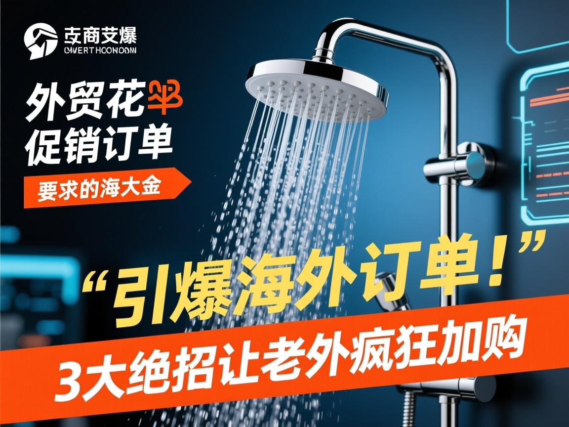 外贸花洒促销引爆海外订单!3大绝招让老外疯狂加购