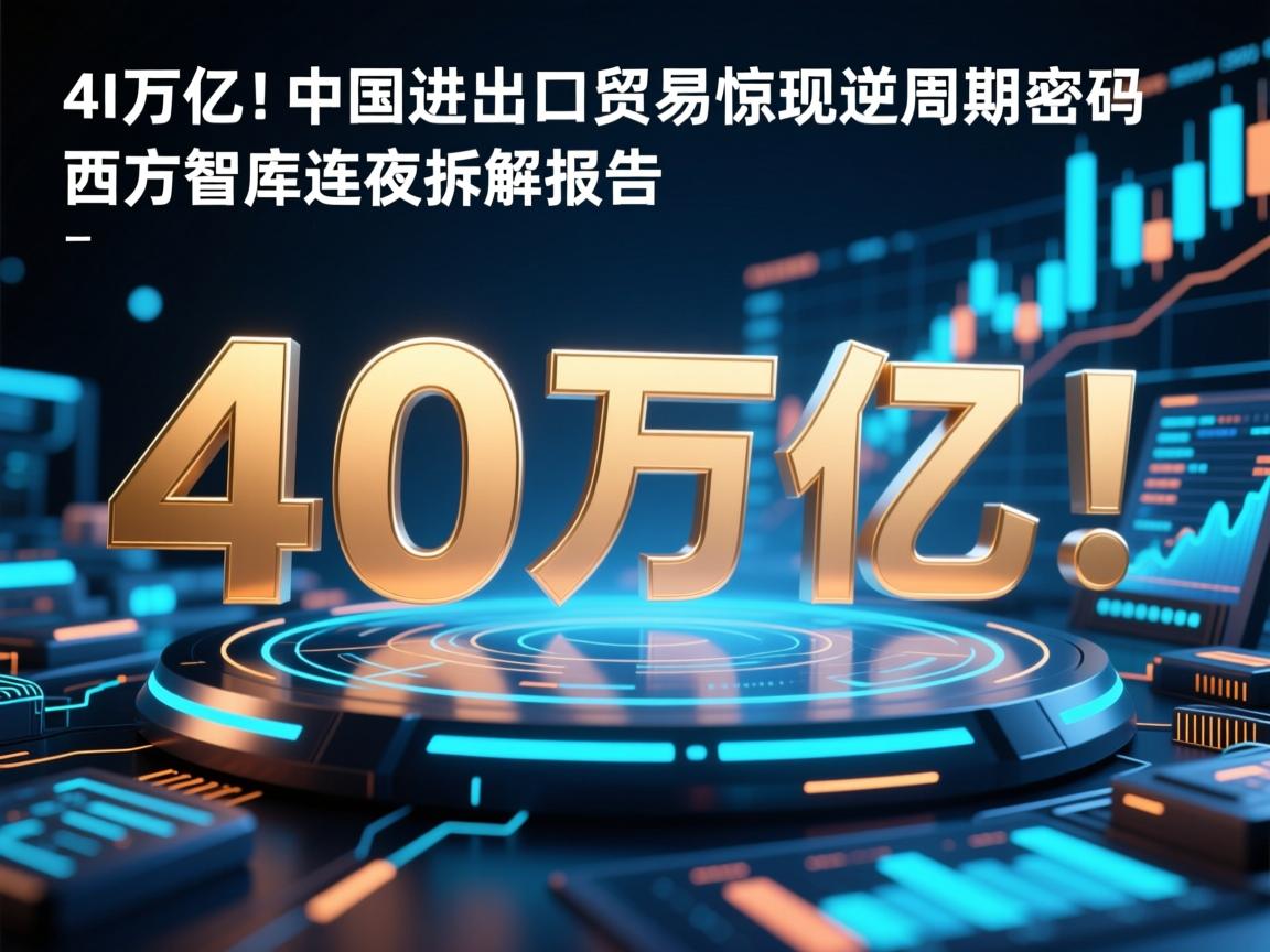 40万亿！中国进出口贸易惊现逆周期密码，西方智库连夜拆解报告