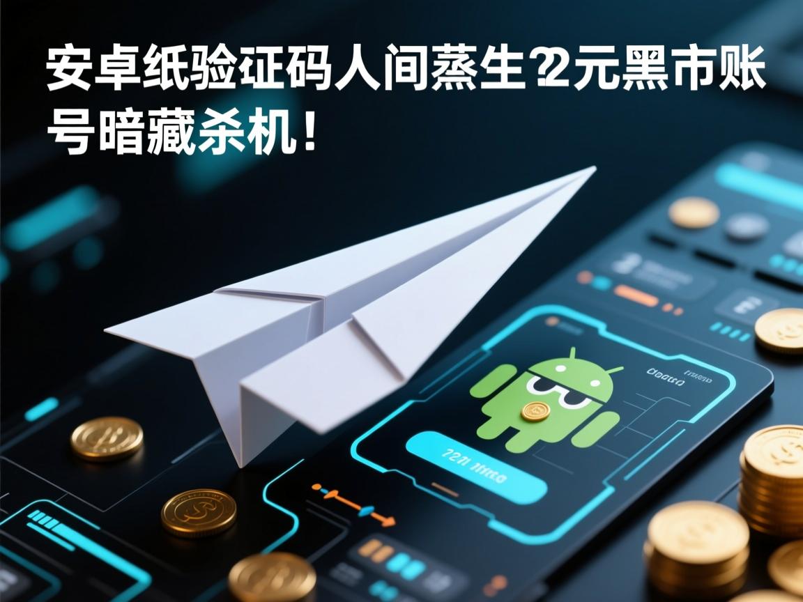 安卓纸飞机验证码人间蒸发?2元黑市账号暗藏杀机!