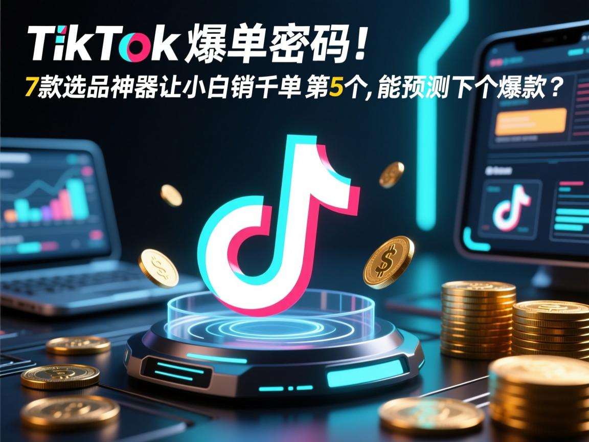 TikTok爆单密码!这7款选品神器让小白日销千单,第5个竟能预测下个爆款?
