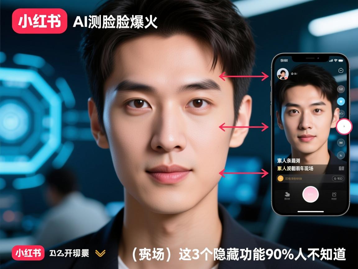 小红书AI测脸型爆火!素人亲测翻车现场,这3个隐藏功能90%人不知道