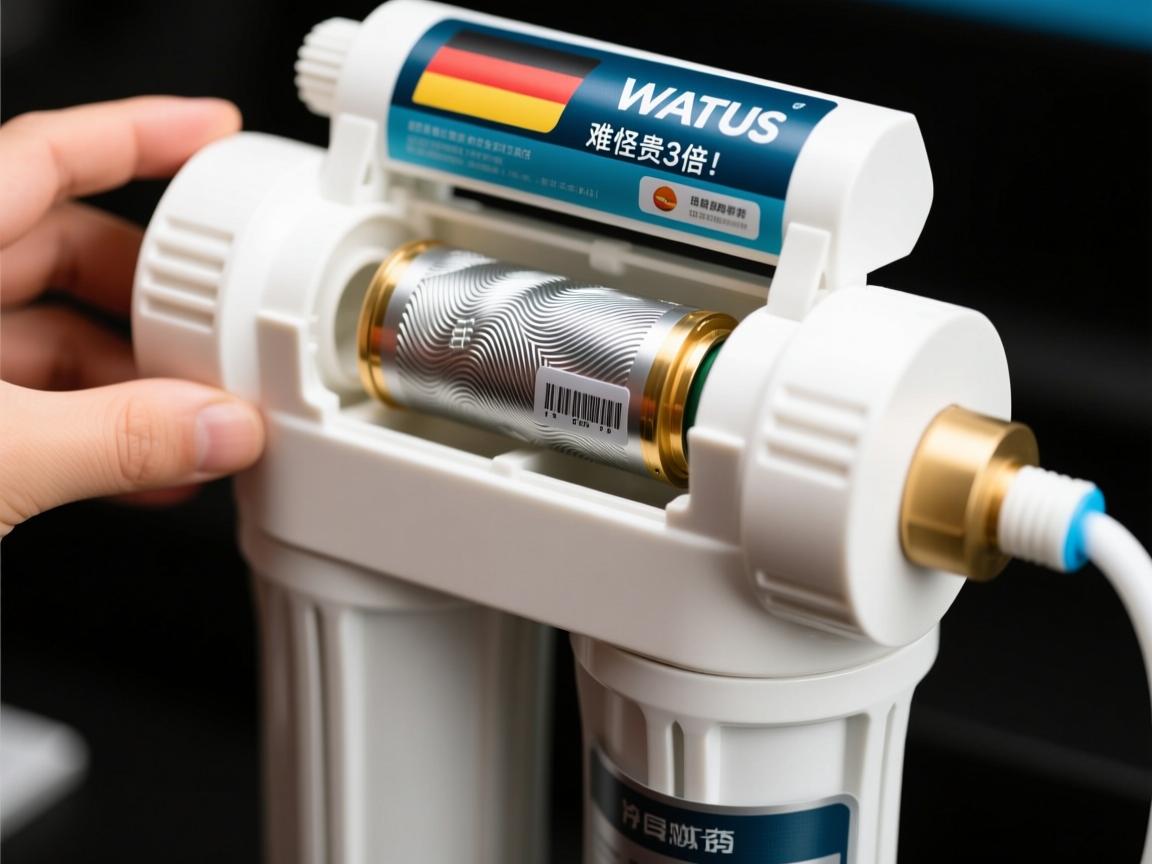 拆开净水器我惊了!德国WATUS滤芯竟藏水纹密码,网友,难怪贵3倍!
