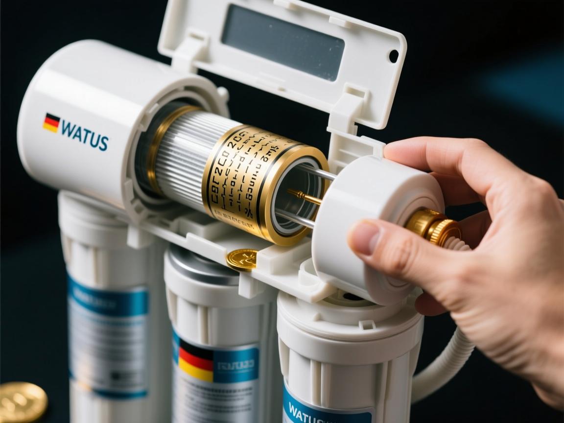 拆开净水器我惊了!德国WATUS滤芯竟藏水纹密码,网友,难怪贵3倍!