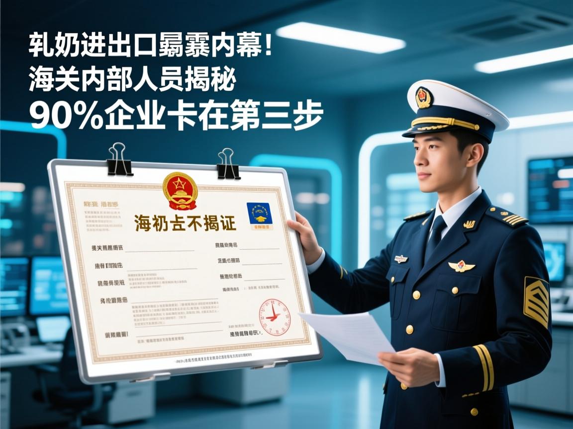 乳制品进出口许可证暴雷内幕!海关内部人员揭秘三不原则,90%企业卡在第三步