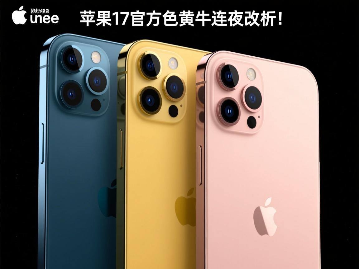 苹果17官方配色全解析!这3款心机色让黄牛连夜改行
