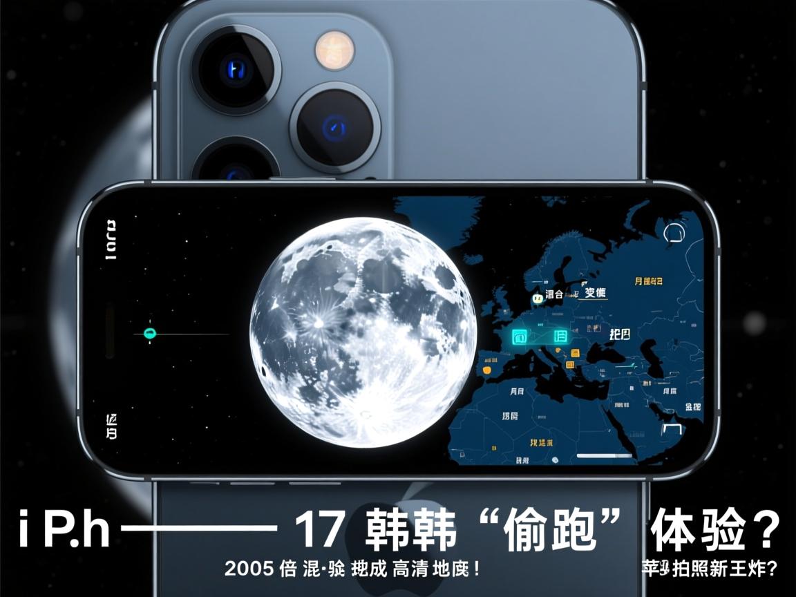 iPhone 17韩版偷跑体验,205倍混合变焦把月亮纹理拍成高清地图!苹果拍照新王炸?