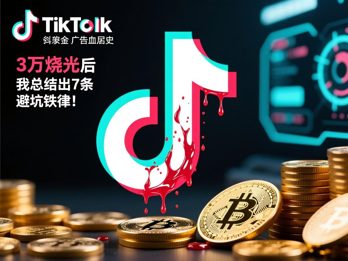 TikTok广告血泪史,3万美金烧光后,我总结出7条避坑铁律!