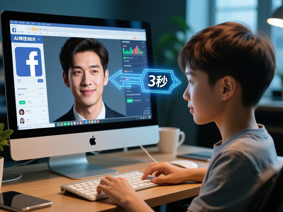 AI神技!3秒破解脸书照片跨设备传输困局,电脑小白直呼救命神器