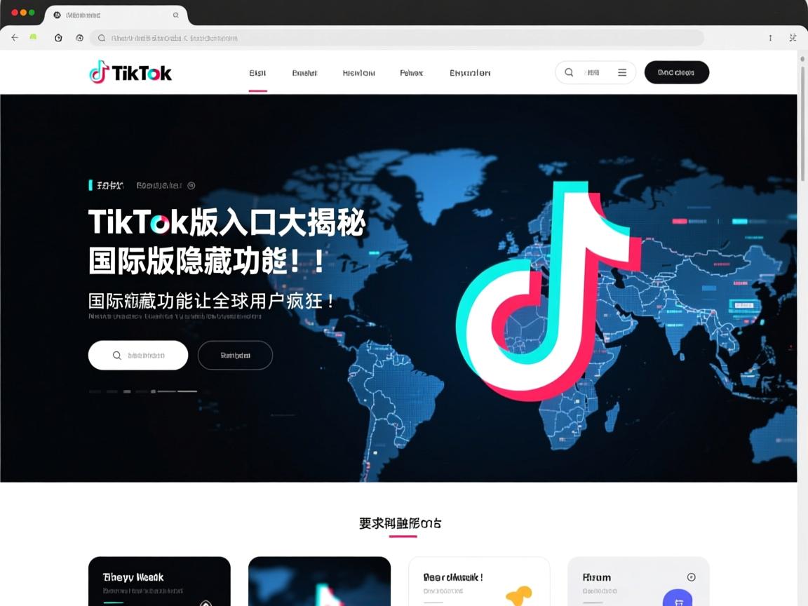 TikTok网页版入口大揭秘,国际版隐藏功能让全球用户疯狂!