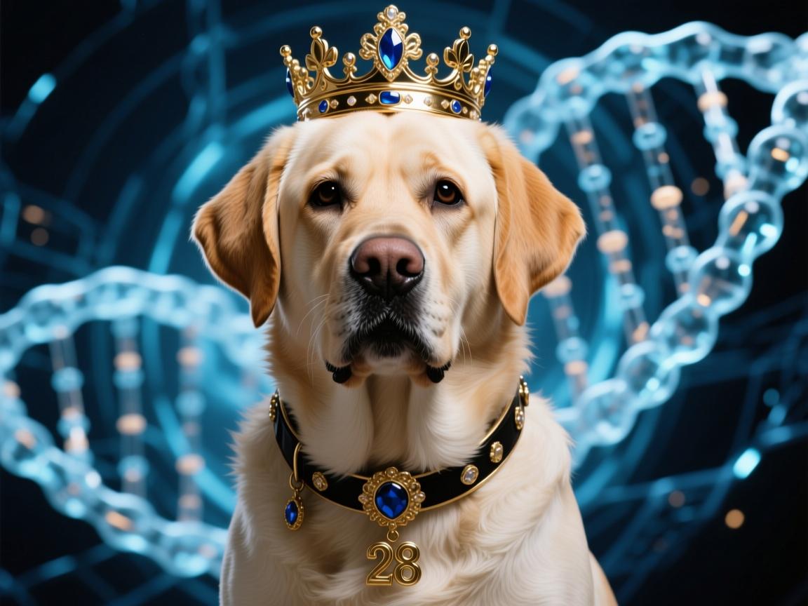 拉布拉多变种28,天价犬王背后的基因狂想与伦理深渊