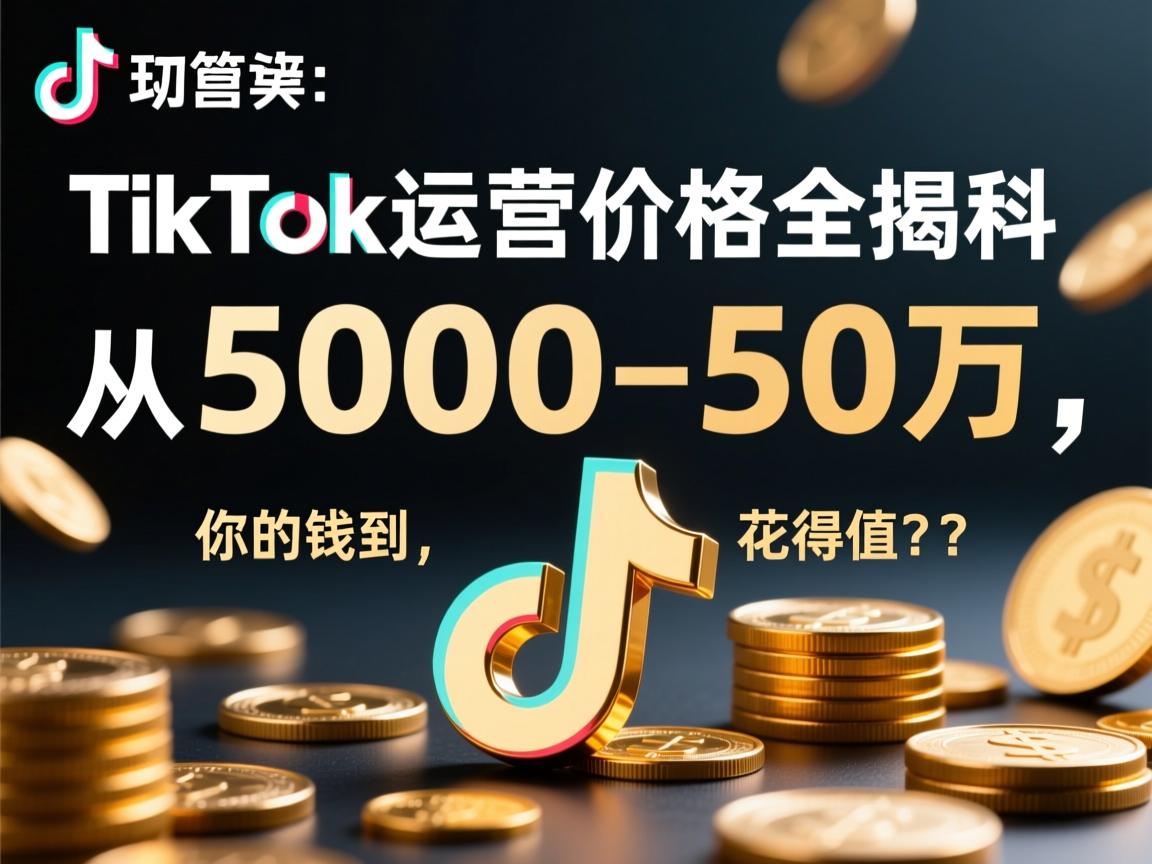 TikTok代运营价格全揭秘,从5000到50万,你的钱花得值吗?