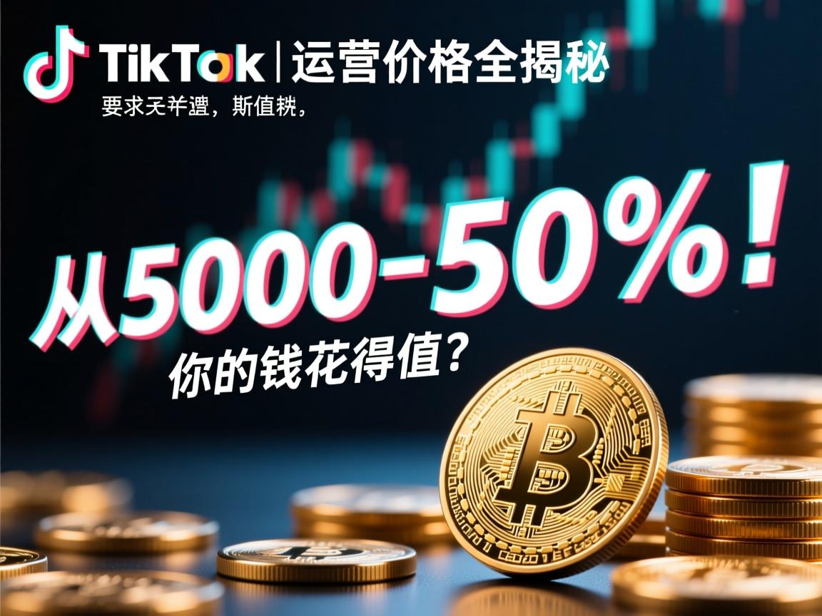 TikTok代运营价格全揭秘,从5000到50万,你的钱花得值吗?
