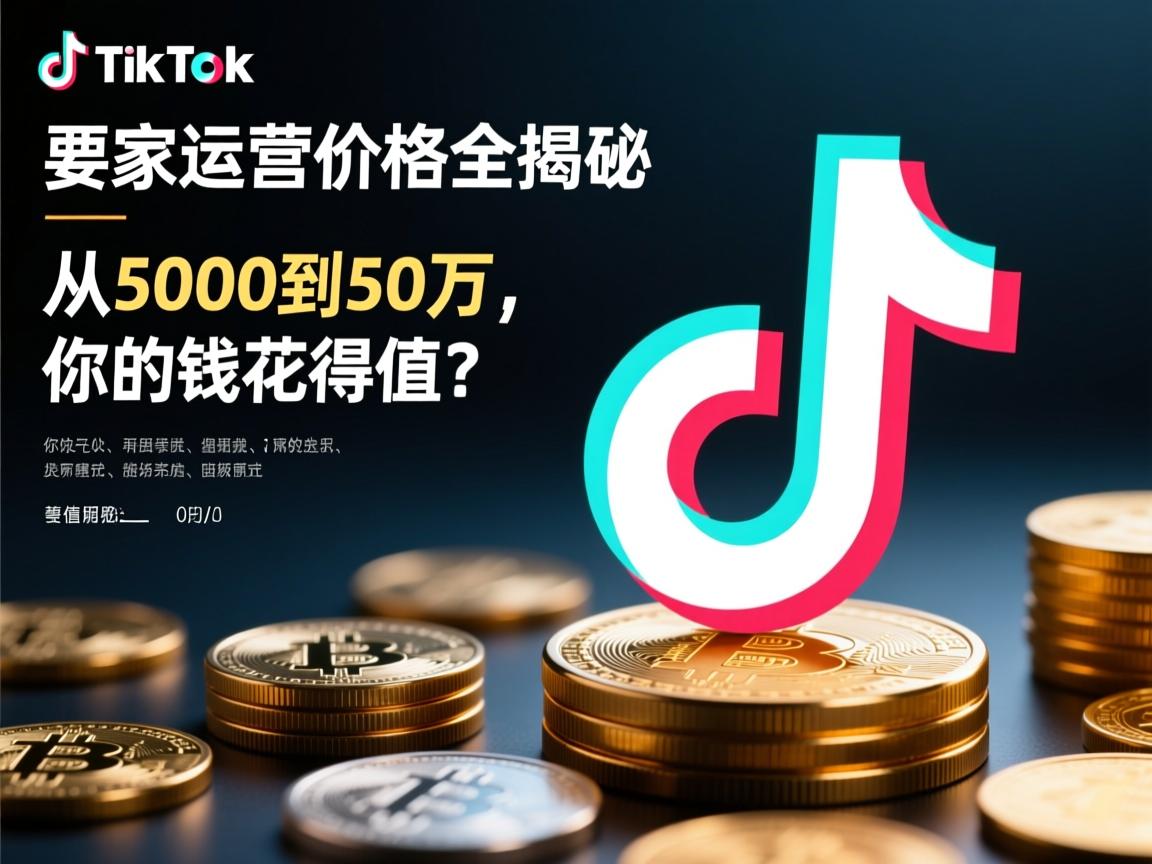 TikTok代运营价格全揭秘,从5000到50万,你的钱花得值吗?
