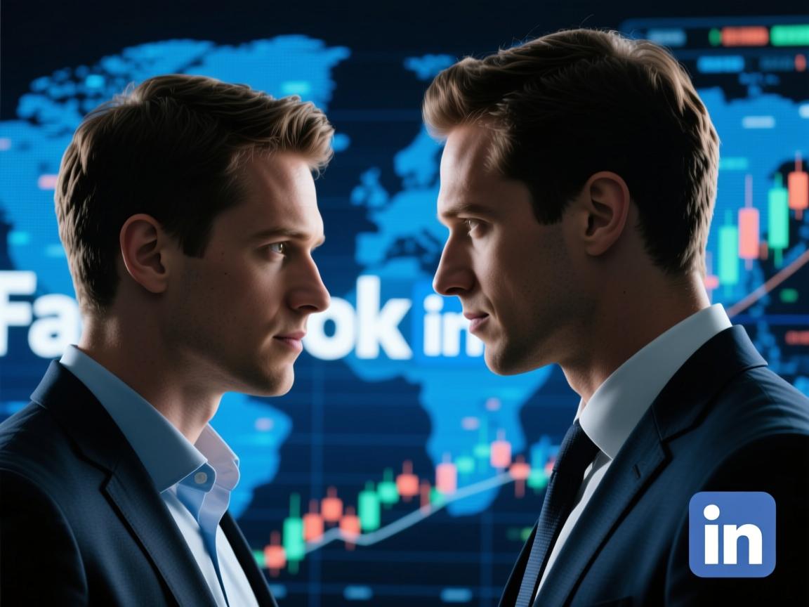 Facebook与LinkedIn,社交双雄的隐秘战争,谁才是你的数字人生主宰?