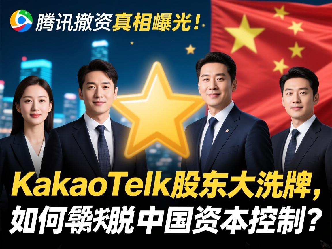 🌟腾讯撤资真相曝光！KakaoTalk股东大洗牌，韩国巨头如何摆脱中国资本控制？