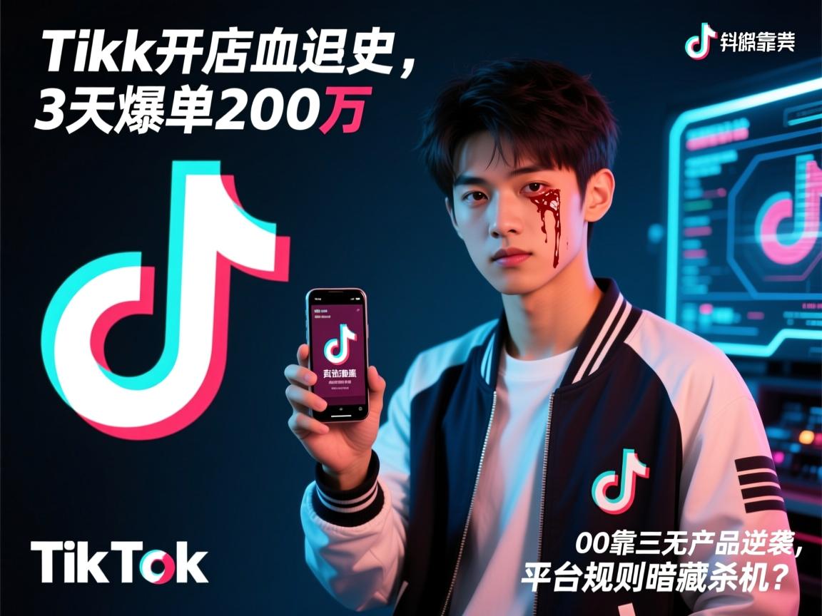 TikTok开店血泪史,3天爆单200万,00后靠三无产品逆袭,平台规则暗藏杀机?