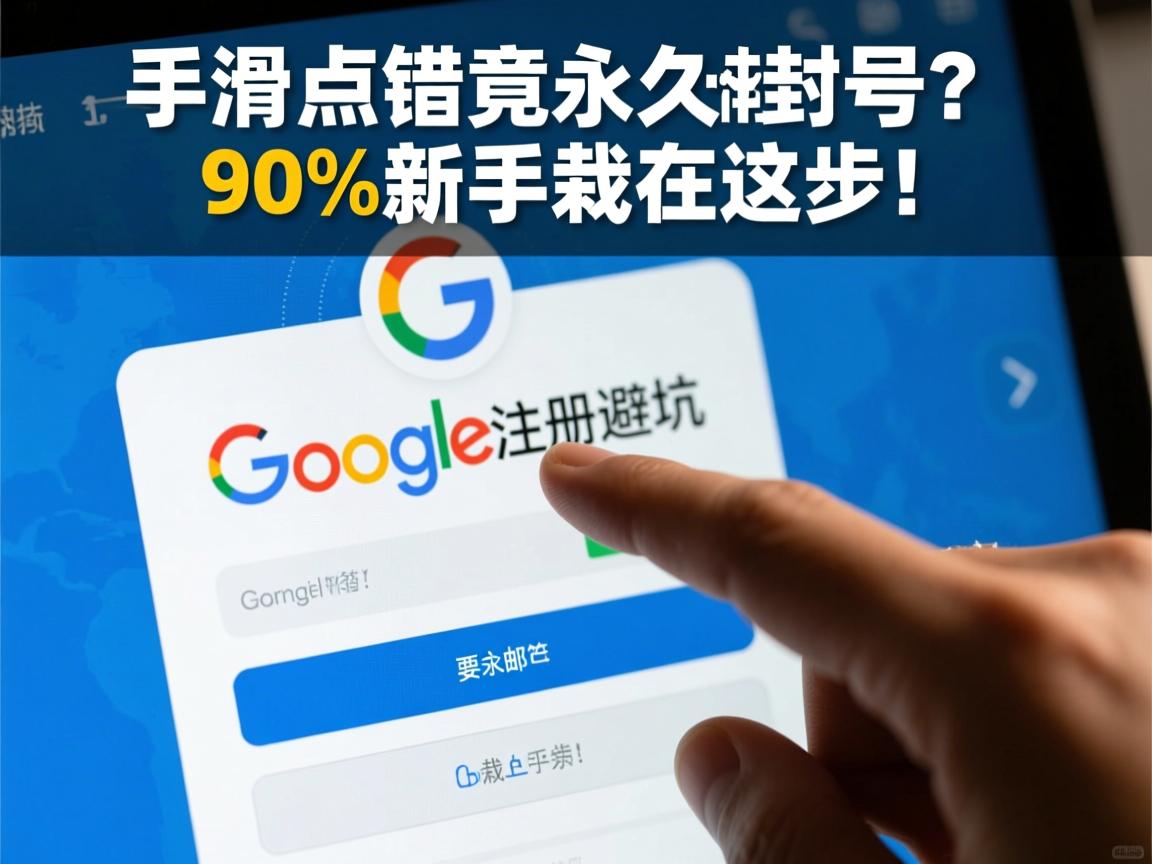 手滑点错竟永久封号?谷歌邮箱注册避坑指南,90%新手栽在这步!