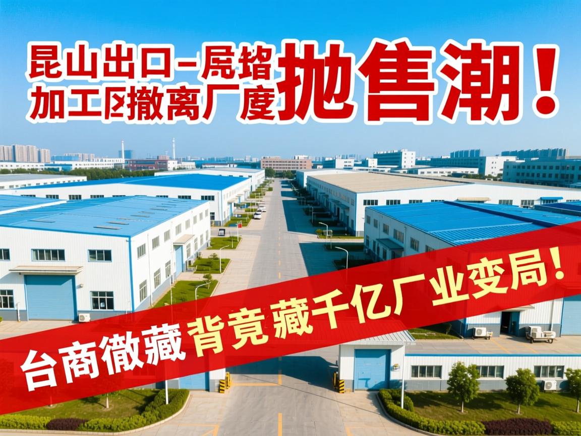 昆山出口加工区厂房抛售潮!台商撤离真相曝光,背后竟藏千亿产业变局