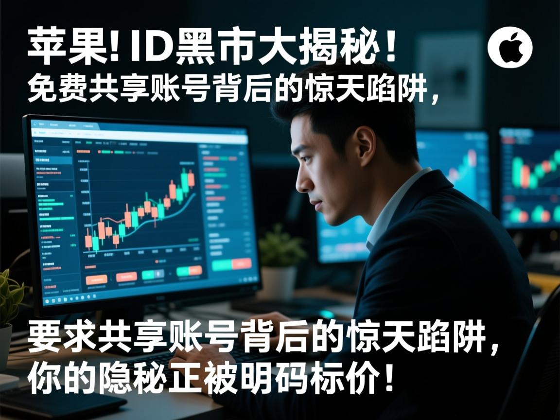 苹果ID黑市大揭秘!免费共享账号背后的惊天陷阱,你的隐私正被明码标价!