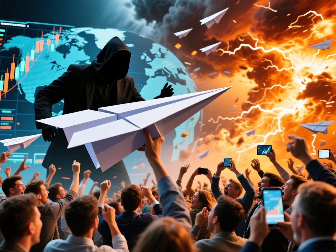 纸飞机突遇信息风暴!全球用户集体抓狂,幕后黑手竟是它?