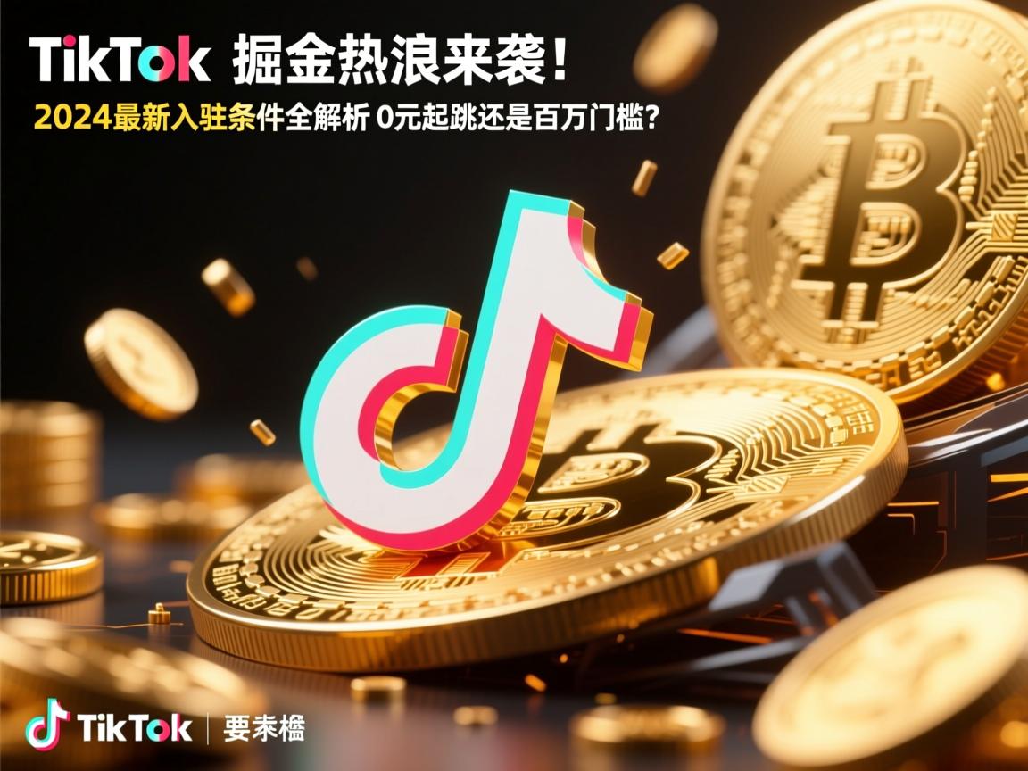 TikTok掘金热浪来袭!2024最新入驻条件全解析,0元起跳还是百万门槛?