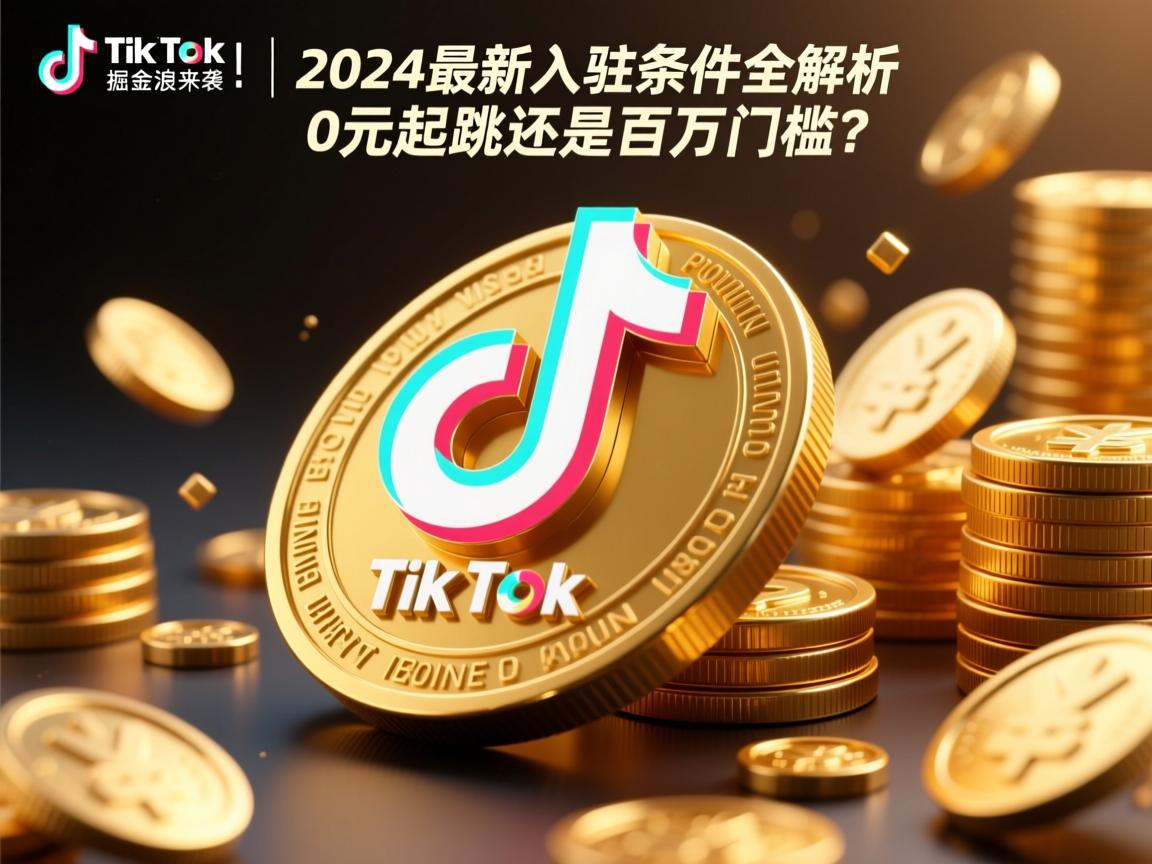 TikTok掘金热浪来袭!2024最新入驻条件全解析,0元起跳还是百万门槛?