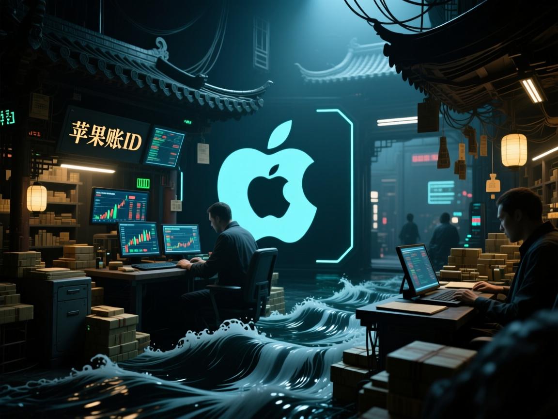 苹果账号黑市暗流涌动!海外ID交易背后的隐秘江湖与生存法则