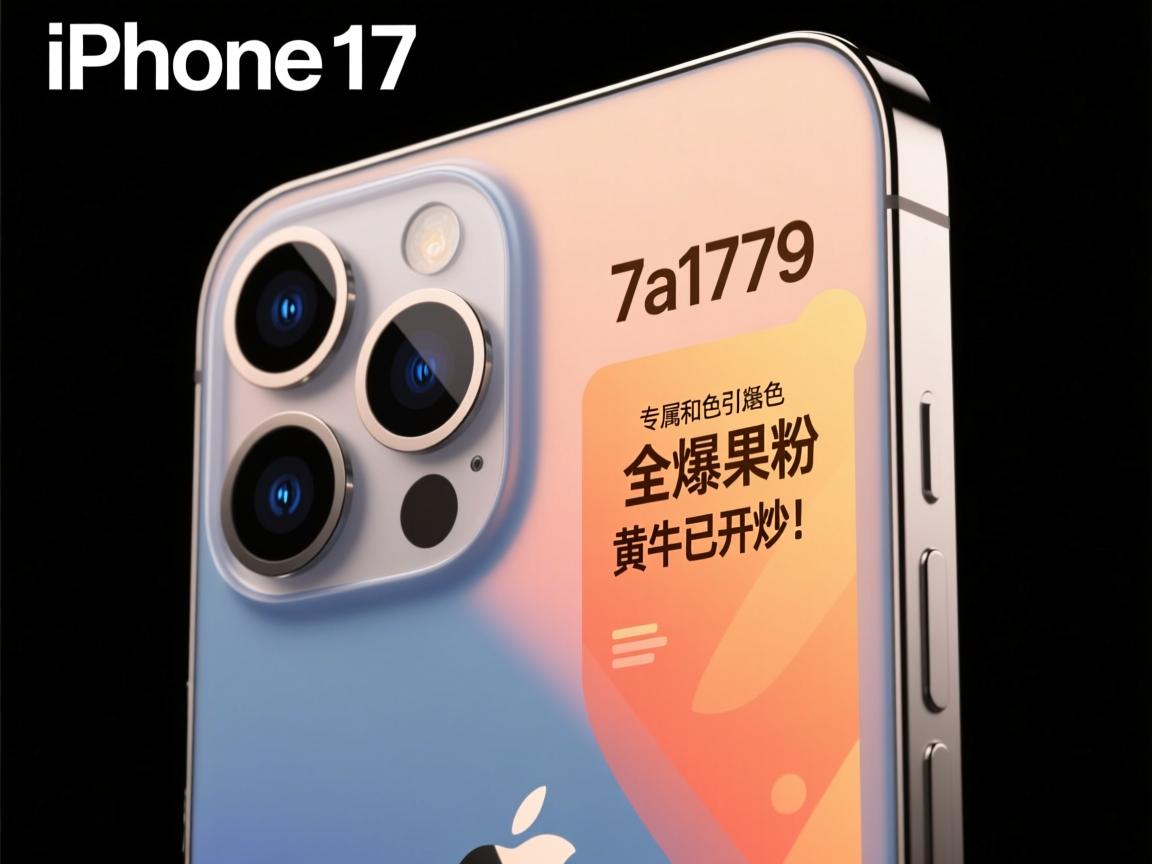 iPhone 17日版颜色曝光!7a1779专属和色引爆全球果粉,黄牛已开炒!
