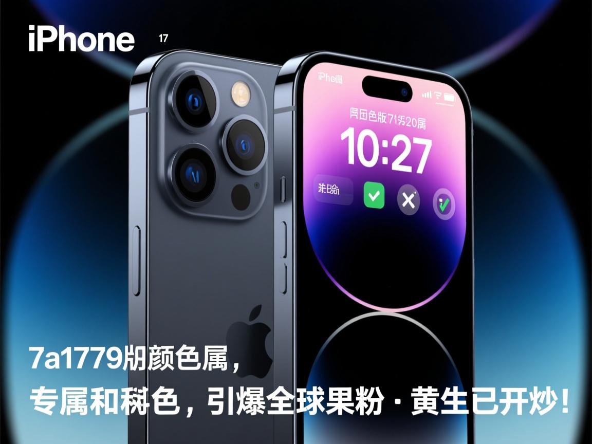iPhone 17日版颜色曝光!7a1779专属和色引爆全球果粉,黄牛已开炒!