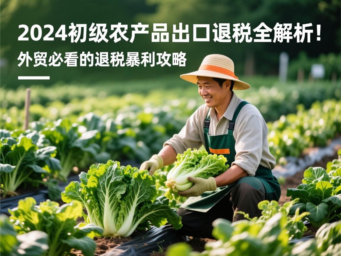 2024初级农产品出口退税全解析!外贸菜农必看的退税暴利攻略