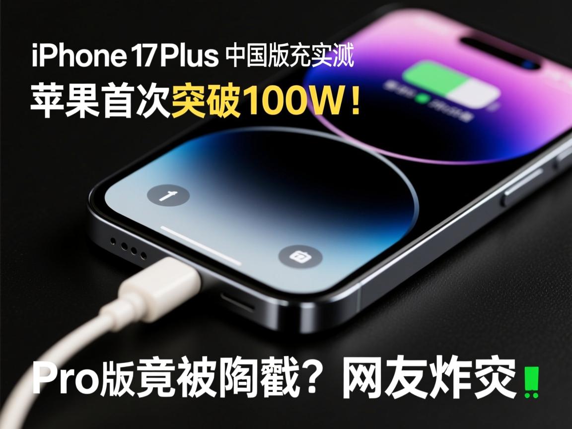 iPhone 17 Plus中国版充电实测,苹果首次突破100W!Pro版竟被阉割?网友炸锅