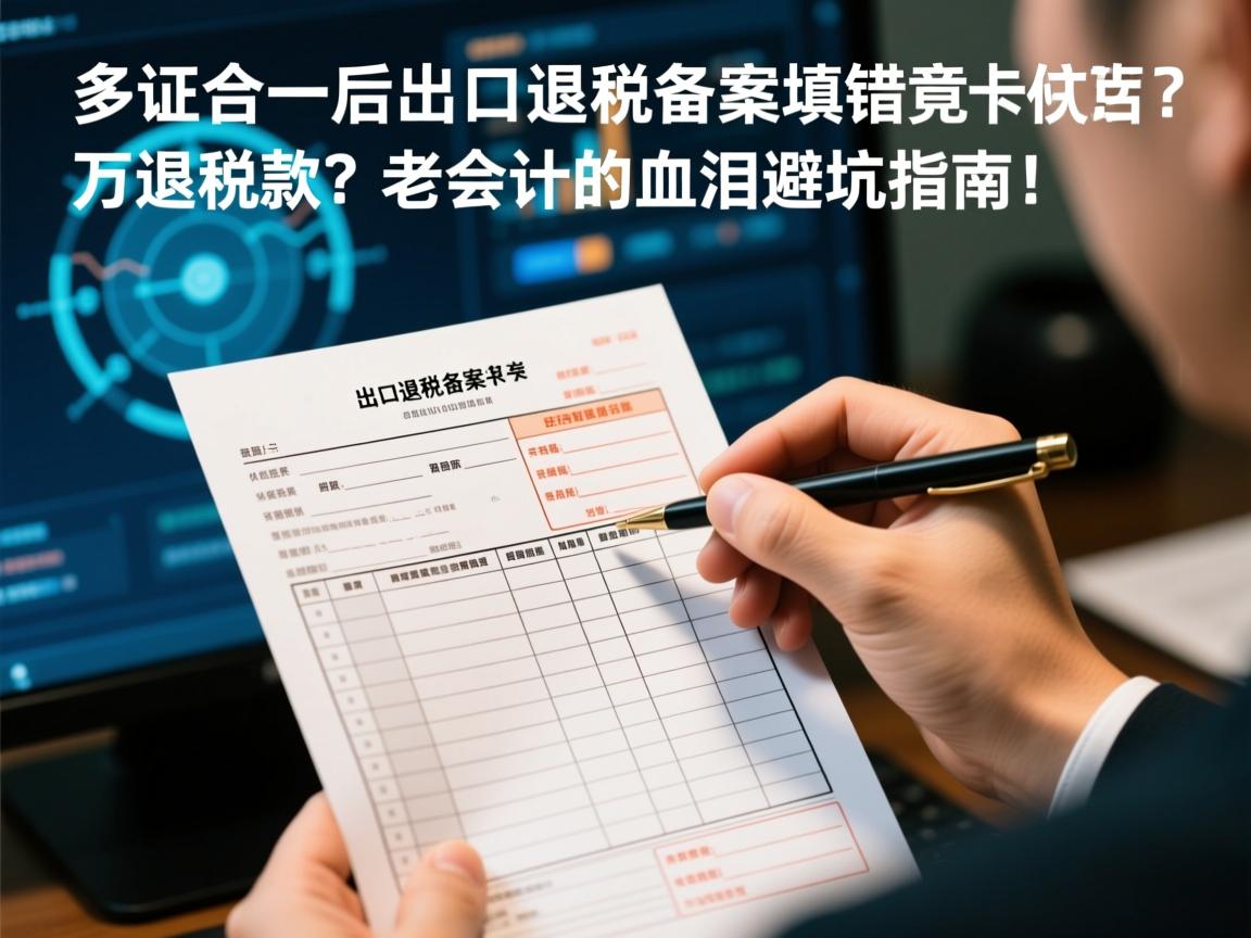 多证合一后,出口退税备案表填错竟卡住百万退税款?老会计的血泪避坑指南!