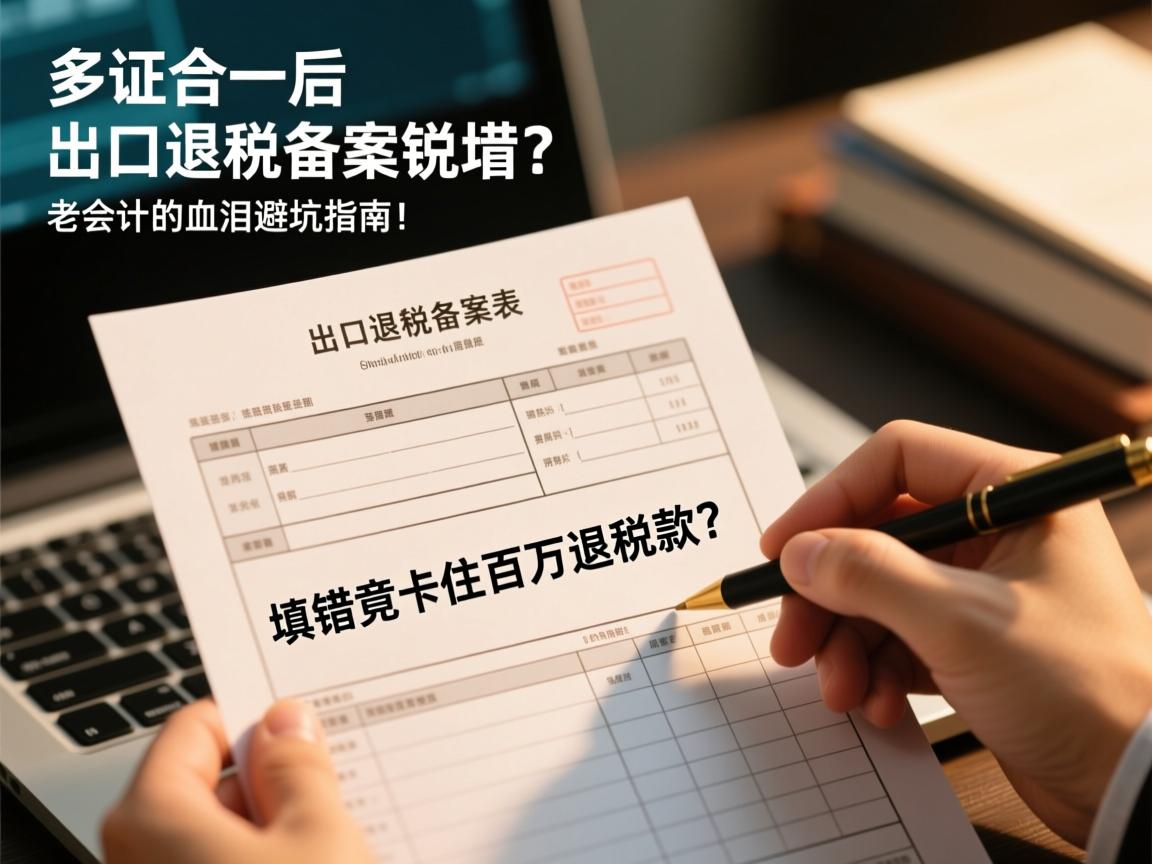 多证合一后,出口退税备案表填错竟卡住百万退税款?老会计的血泪避坑指南!