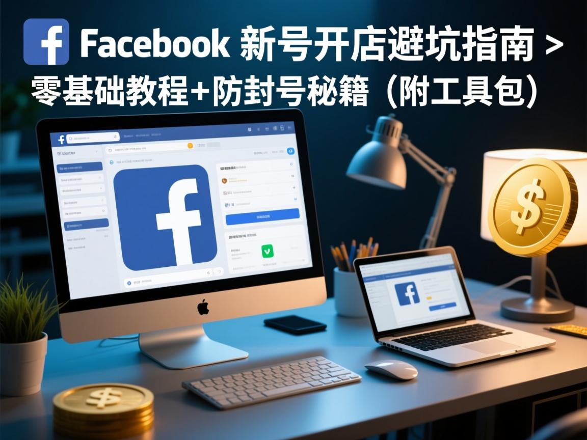 Facebook新号开店避坑指南,零基础教程+防封号秘籍(附工具包)