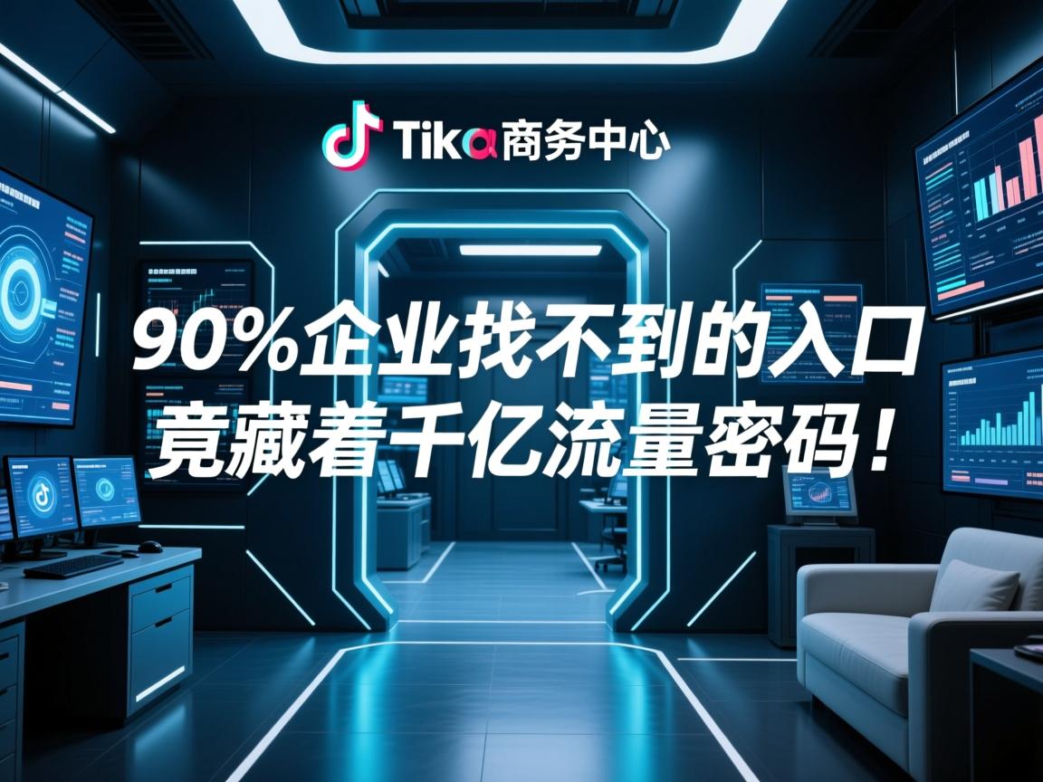TikTok商务中心,90%企业找不到的入口,竟藏着千亿流量密码!