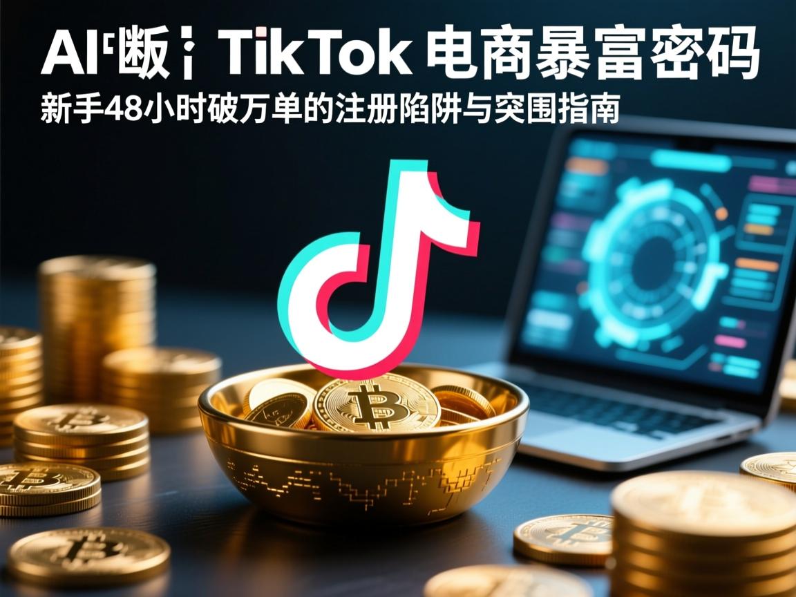 AI拆解TikTok电商暴富密码，新手48小时破万单的注册陷阱与突围指南