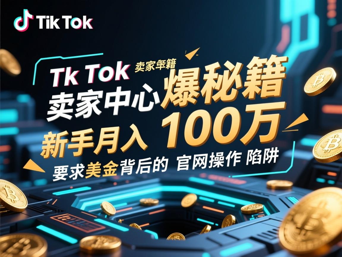 TikTok卖家中心爆单秘籍,新手月入10万美金背后的官网操作陷阱