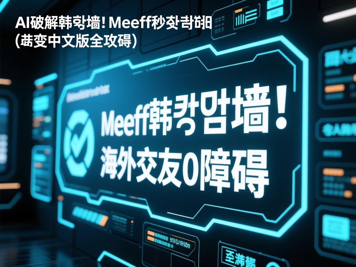 AI破解韩语墙！Meeff秒变中文版全攻略，海外交友0障碍