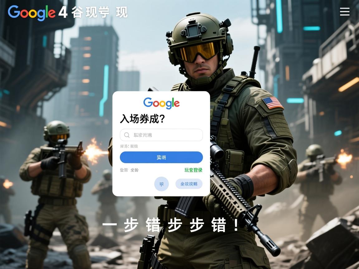 现代战争4,谷歌账号成入场券?玩家实测登录全攻略,一步错步步错!