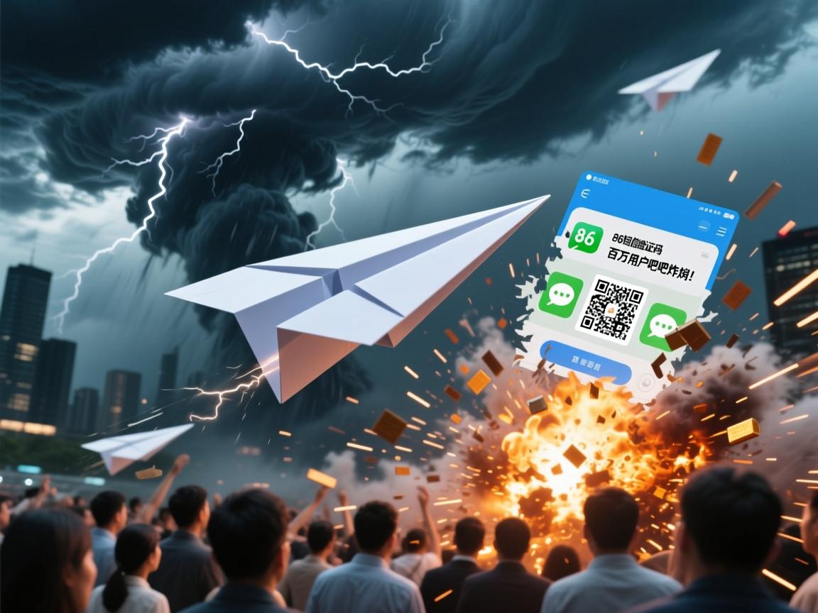 纸飞机失联风暴,86短信验证码人间蒸发,百万用户贴吧炸锅!