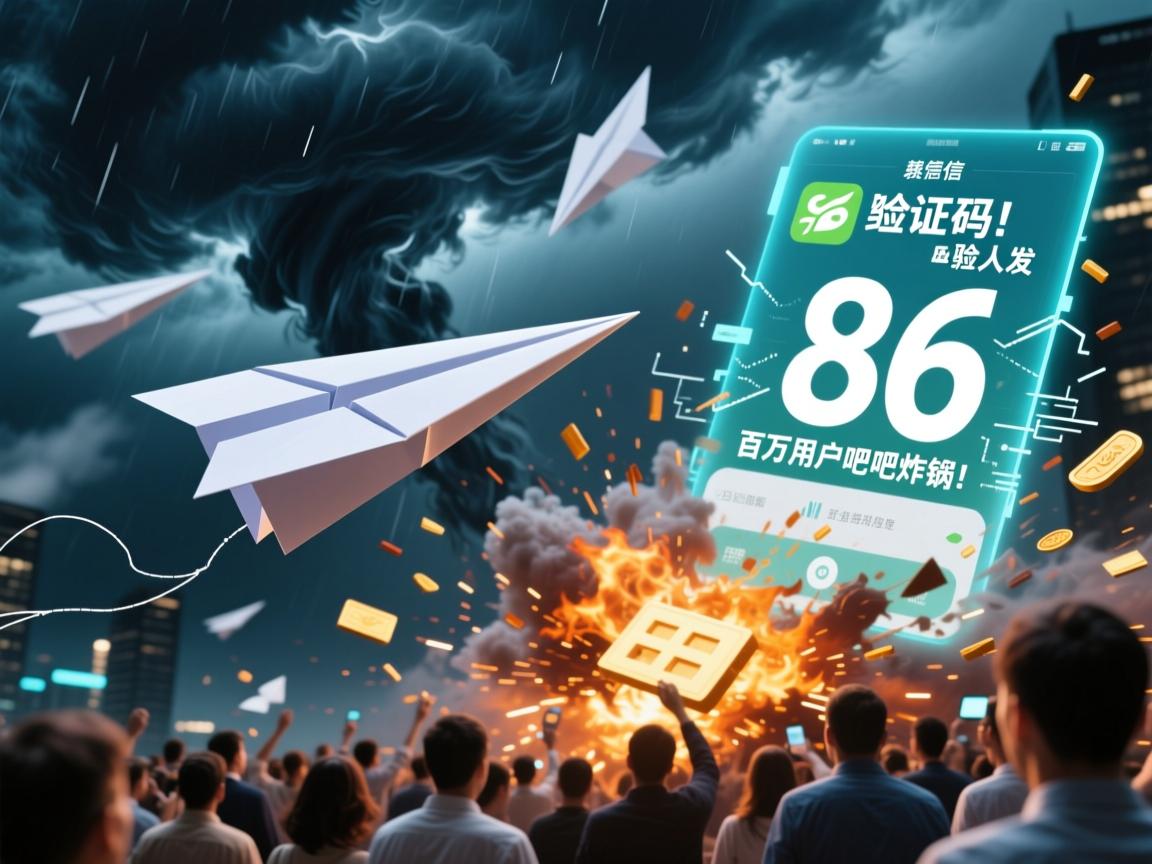纸飞机失联风暴,86短信验证码人间蒸发,百万用户贴吧炸锅!