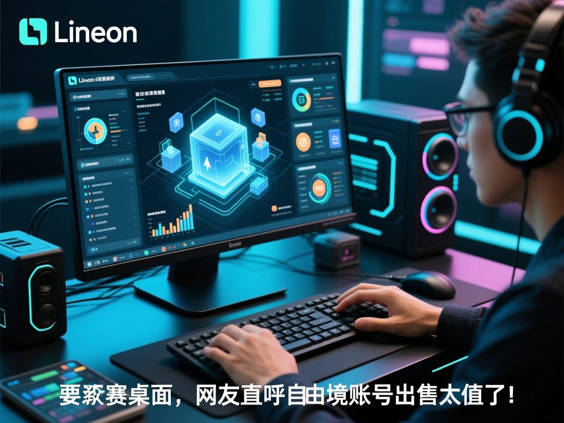 Lineon图标包深度测评,手把手教你打造赛博桌面,网友直呼自由境账号出售太值了!