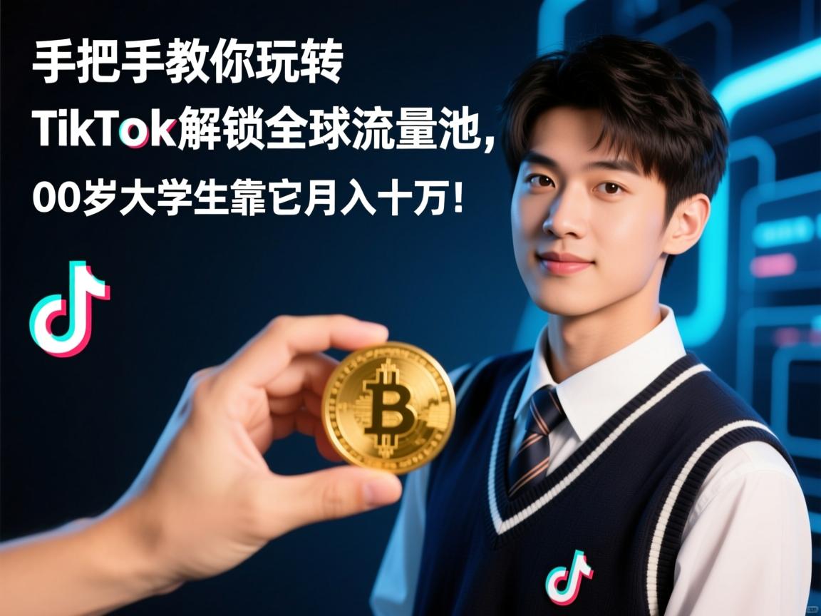手把手教你玩转TikTok,解锁全球流量池,00后大学生靠它月入十万!