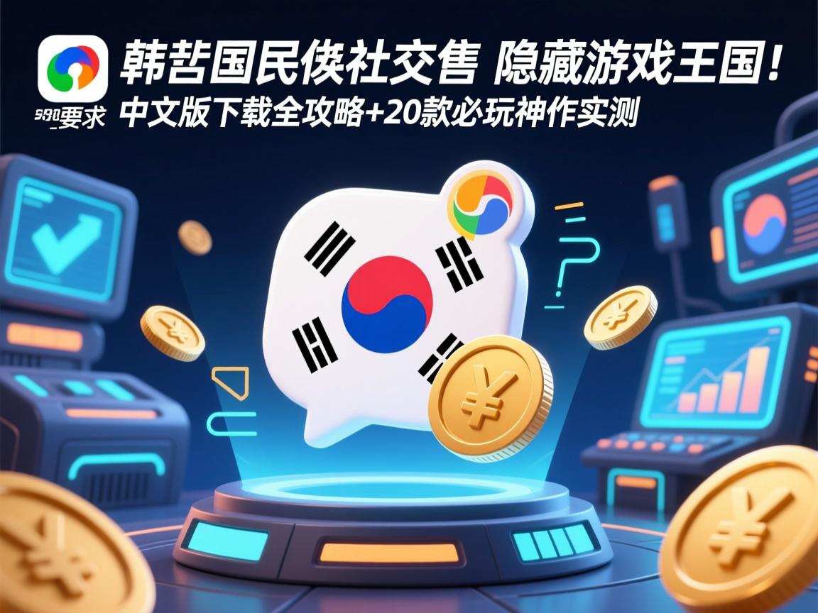 韩国国民级社交软件隐藏游戏王国!中文版下载全攻略+20款必玩神作实测