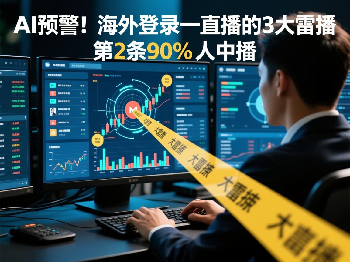 AI预警!海外登录一直播的3大雷区,第2条90%人中招