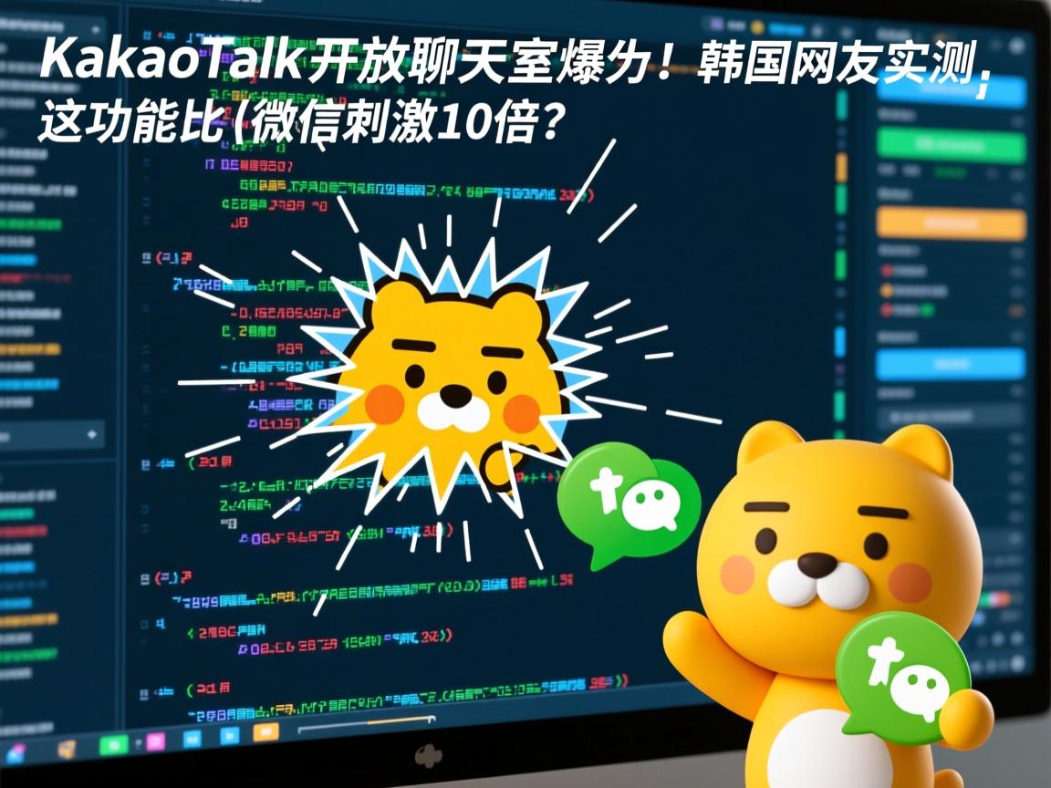 KakaoTalk开放聊天室代码曝光!韩国网友实测,这功能比微信刺激10倍?