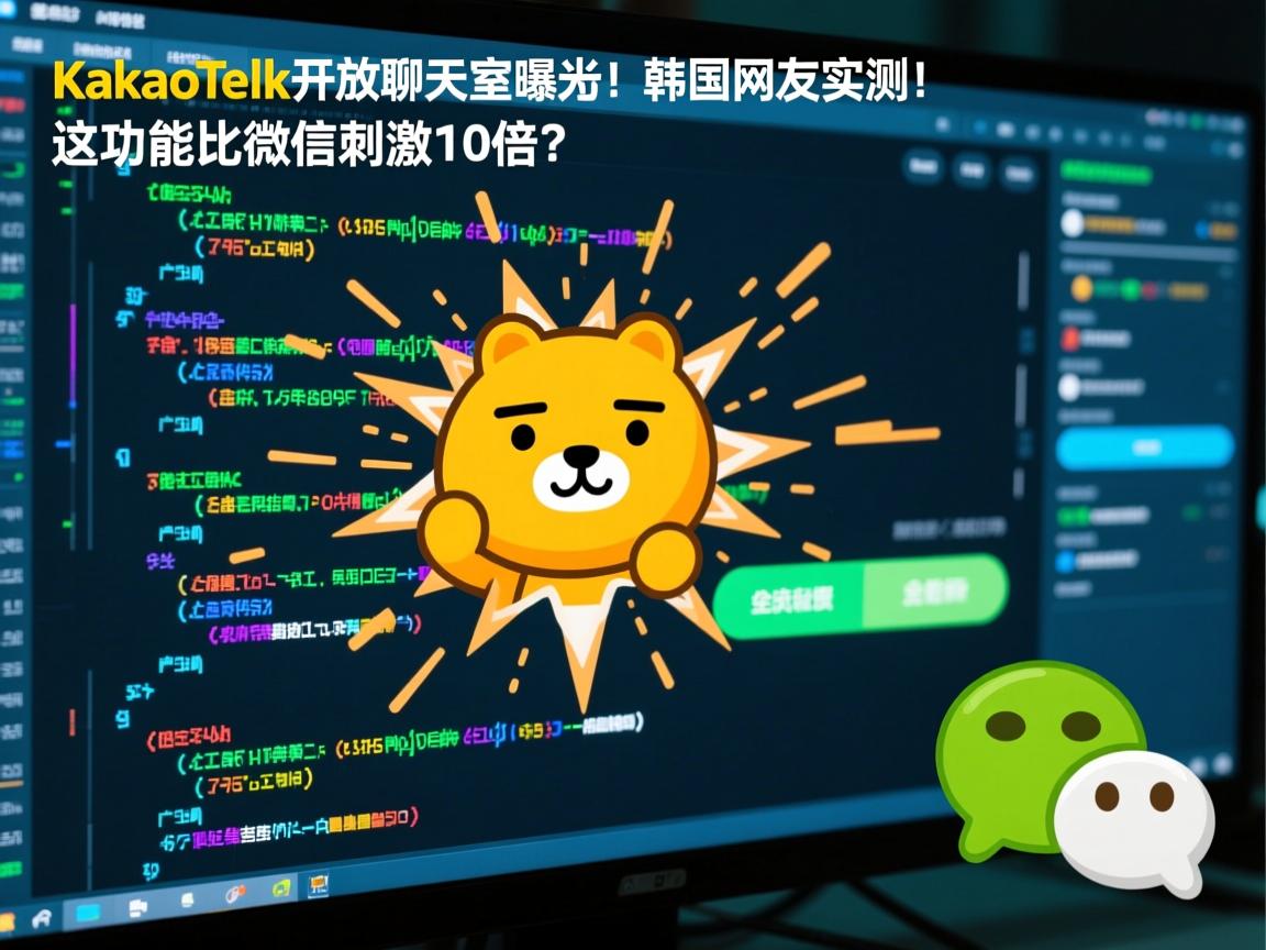 KakaoTalk开放聊天室代码曝光!韩国网友实测,这功能比微信刺激10倍?